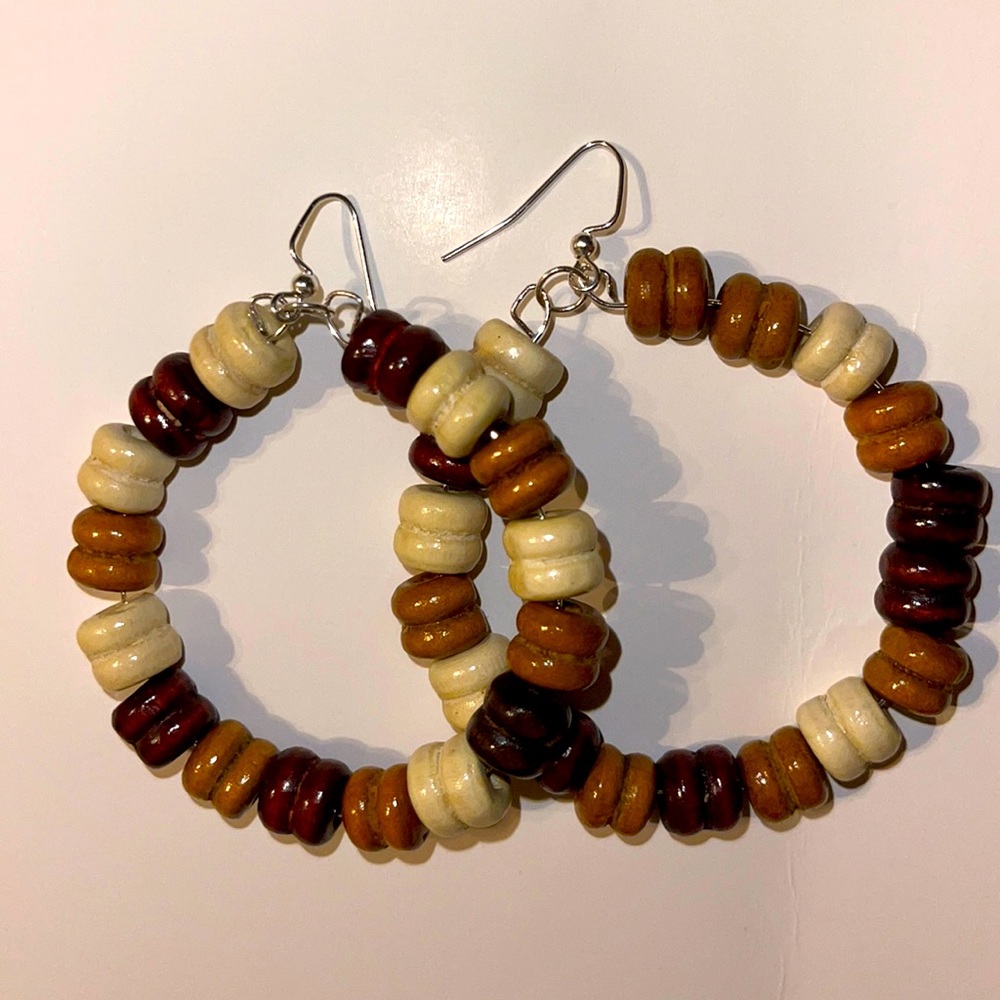 Handmade earrings nickel free hoops lightweight
